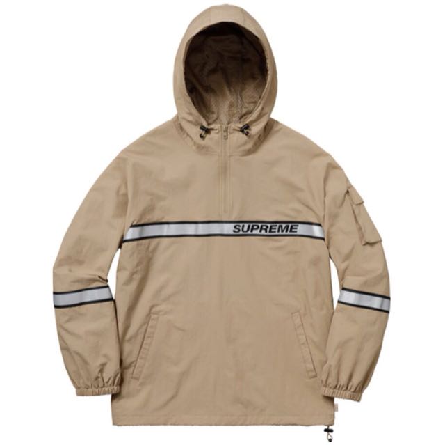 reflective taping hooded pullover