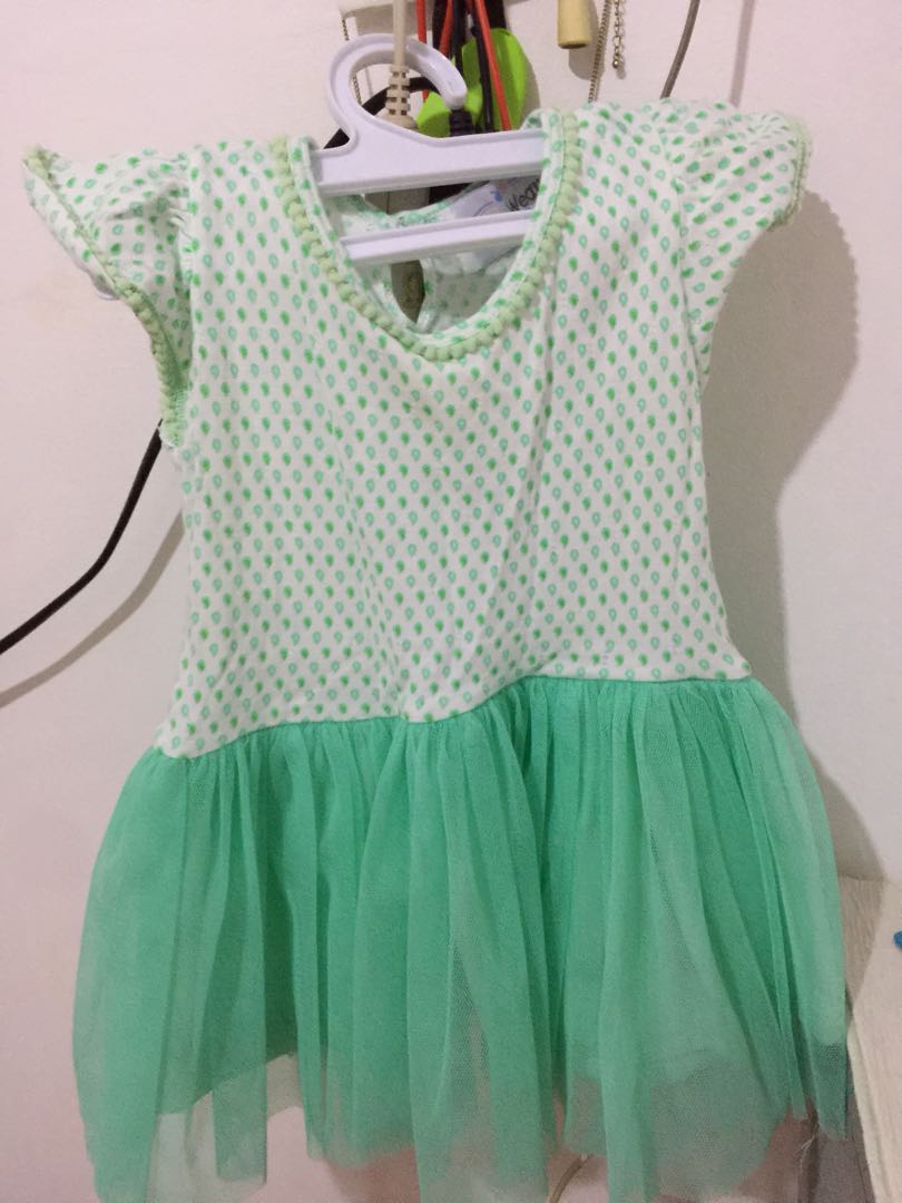 baby girl green dress