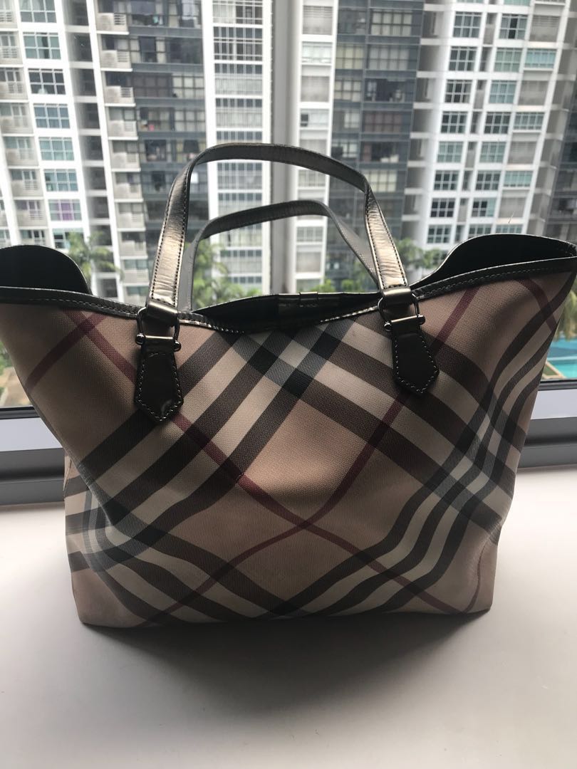 Burberry Large Tote Bag, Luxury, Bags 