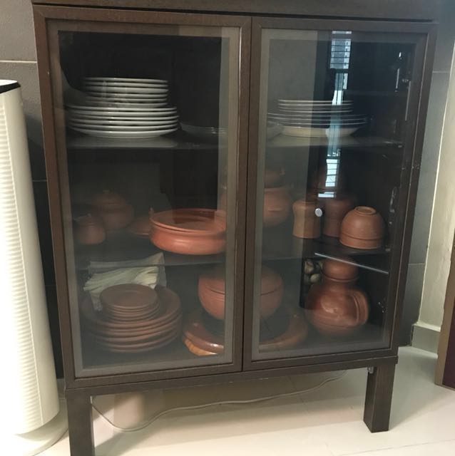 IKEA BJURSTA dark brown crockery/book Furniture & Home Living