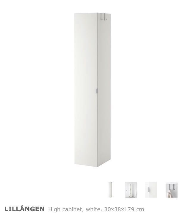 Ikea Lillangen High Cabinet Furniture Shelves Drawers On Carousell