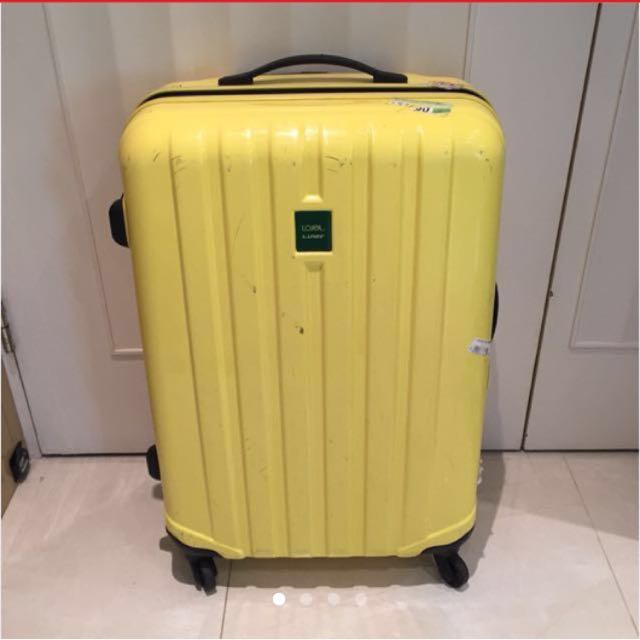 Light yellow suitcase Clearance