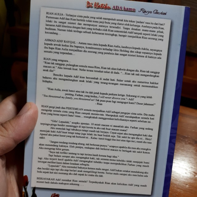Malay Novel Di Hatiku Ada Kamu Hobbies Toys Books Magazines Fiction Non Fiction On Carousell