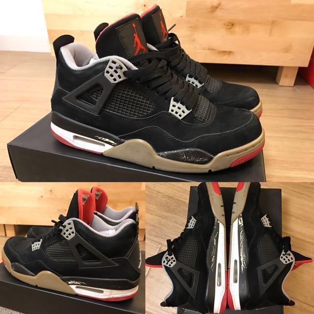 Air jordan iv black cement clearance