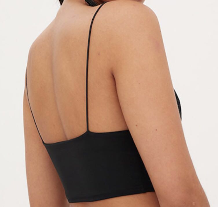 Jill Black Slinky Bralet  Bralet tops, Bralet, Slinky