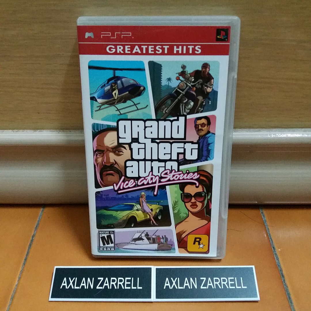 Psp Umd Games Gta Grand Theft Auto Vice City Stories Video Gaming Video Games On Carousell