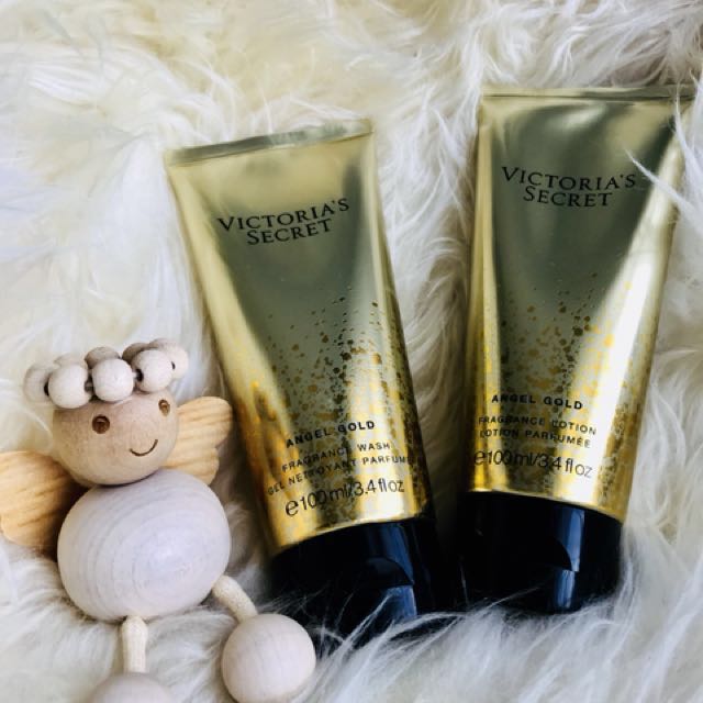 Victorias Secret Angel Gold Fragrance Body Wash Body Lotion S