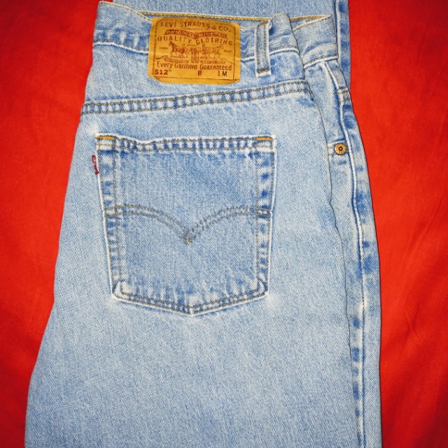 Vintage Levi's Mom Jeans 512 Slim Fit Straight Leg, Women's Fashion, Bottoms,  Jeans & Leggings on Carousell