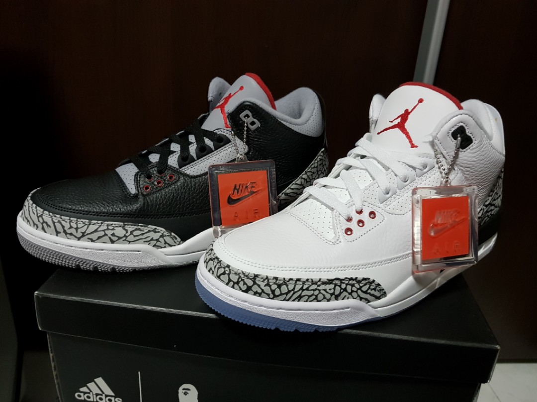 air jordan 3 white cement free throw line