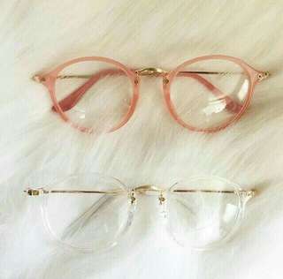 Kacamata clear pink!
