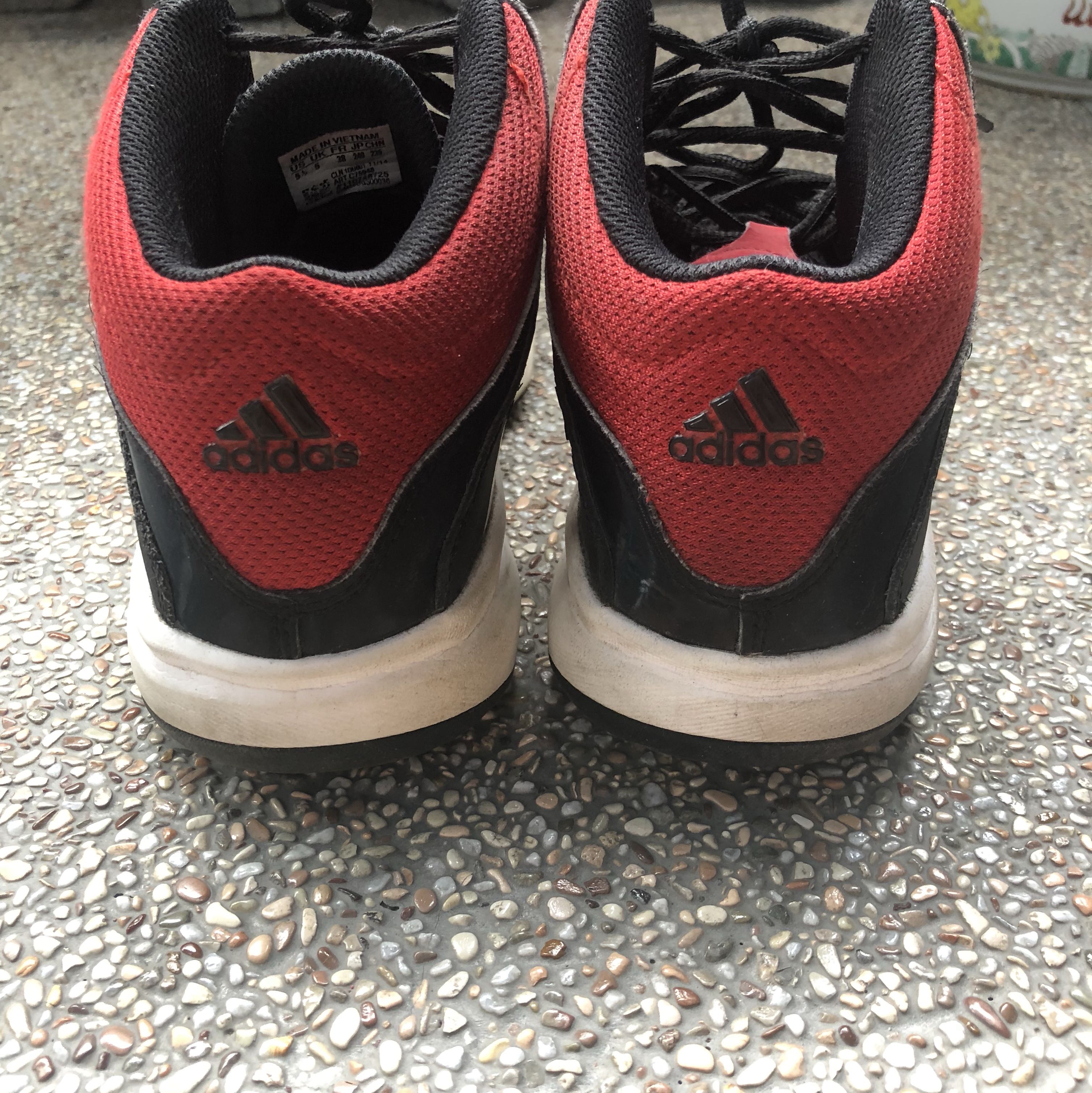 adidas black and red basketball shoes