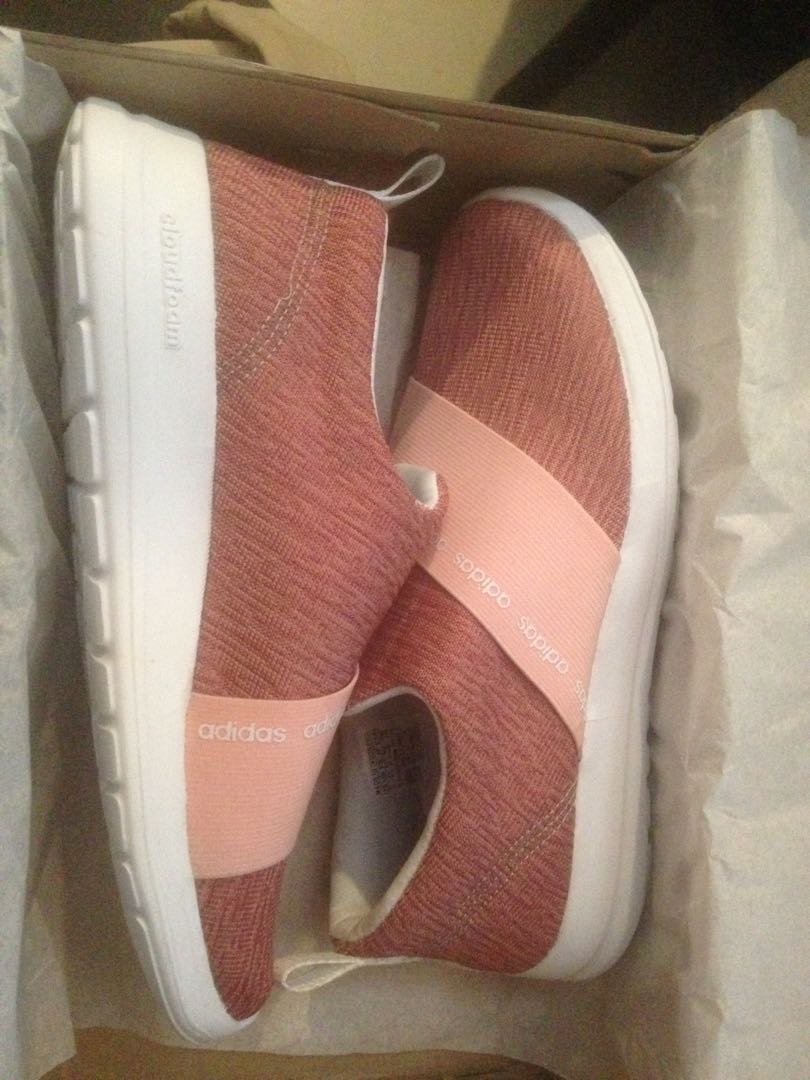 Adidas Neo Cloudfoam Refine Slip On Peach Fesyen Wanita Sepatu di Carousell