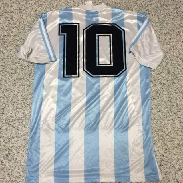 Authentic Adidas Vintage Argentina Maradona Jersey Shirt Men s Fashion Activewear on Carousell