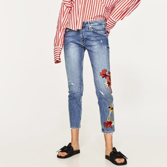 zara jeans slim boyfriend