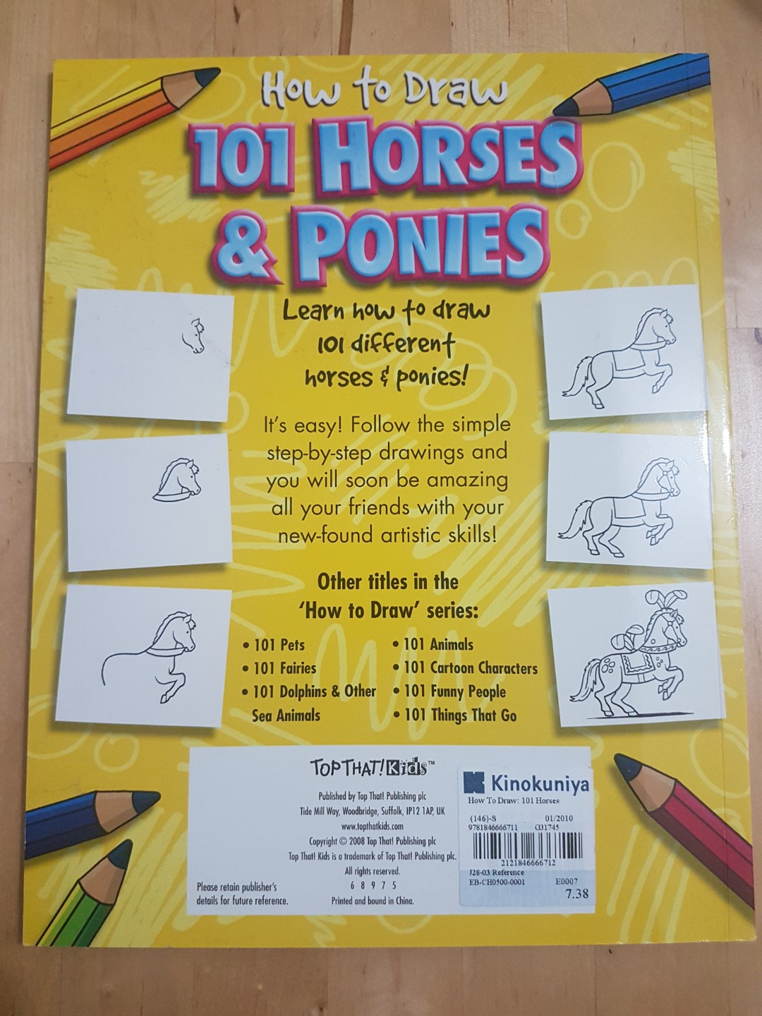 Book How To Draw 101 Horses Ponies Books Stationery