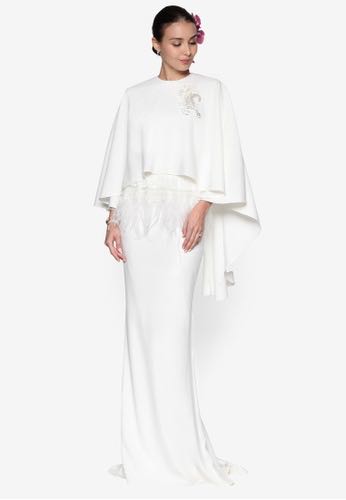 Daffodil Cape Kurung by Rizalman Bridalwear