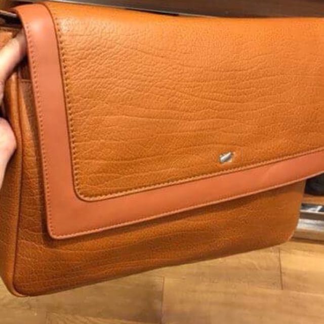 Document Bag (Braun Buffel German Leather ), Luxury, Bags & Wallets on