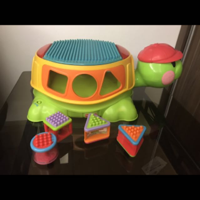 Fisher Price Shape Sorter Turtle Block, Babies & Kids, Infant Playtime on Carousell