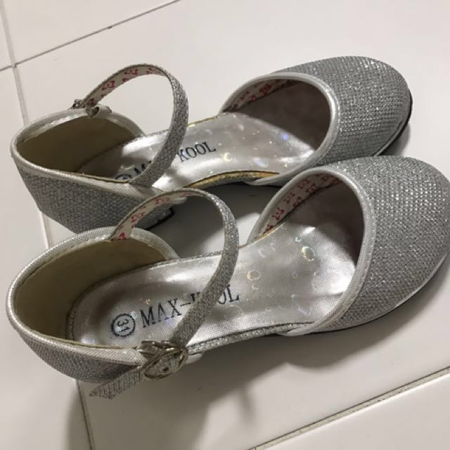 grey flower girl shoes
