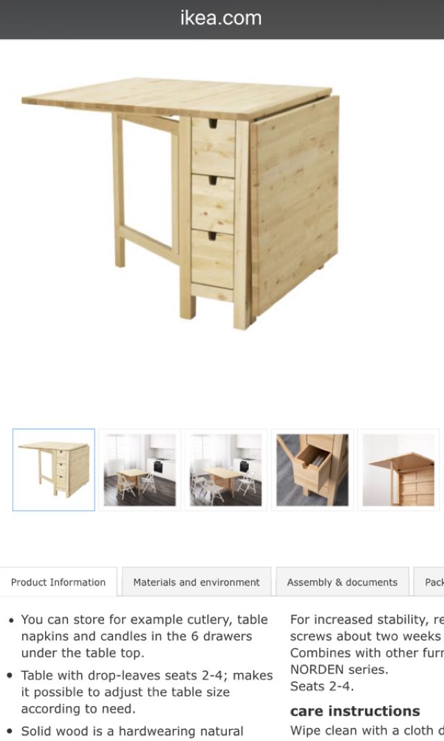 foldable dining table include 4 stools furniture home living furniture tables sets on carousell