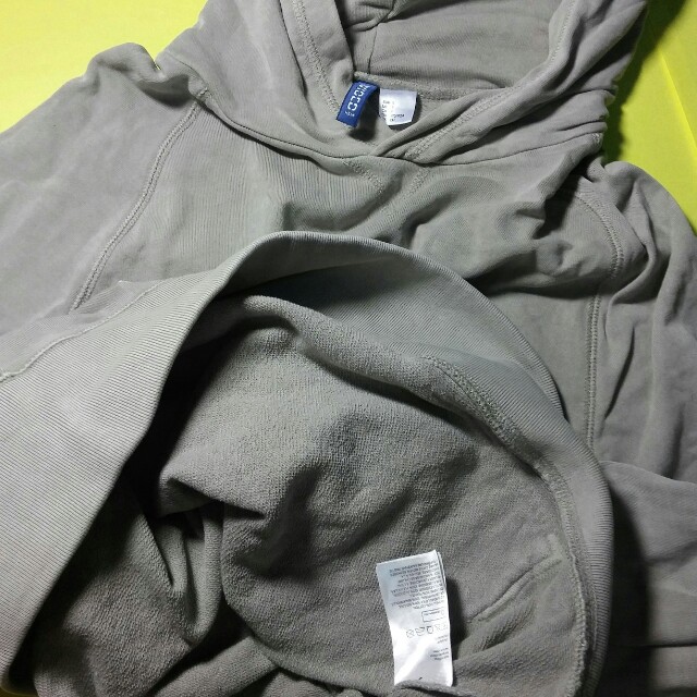 H M Divided Longline Hoodie Grey Men s Fashion Coats Jackets and Outerwear on Carousell