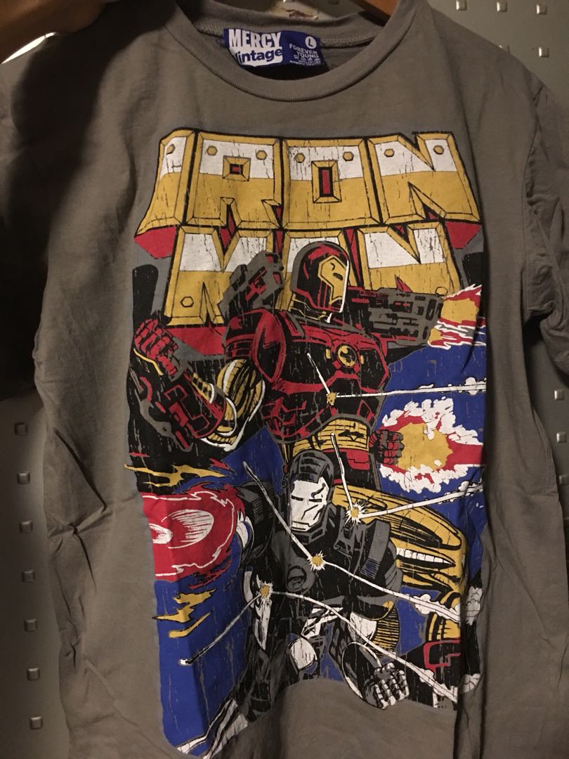 Vintage iron man shirt clearance