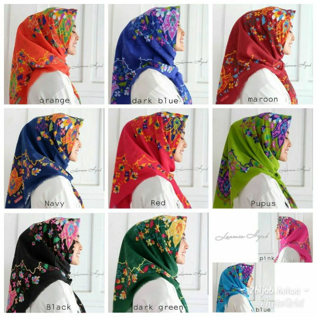 Gambar Kerudung Saudia Segi Empat Hijabfest