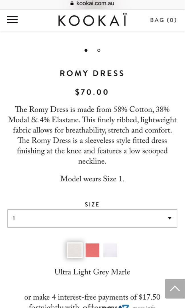 Kookai romy dress top