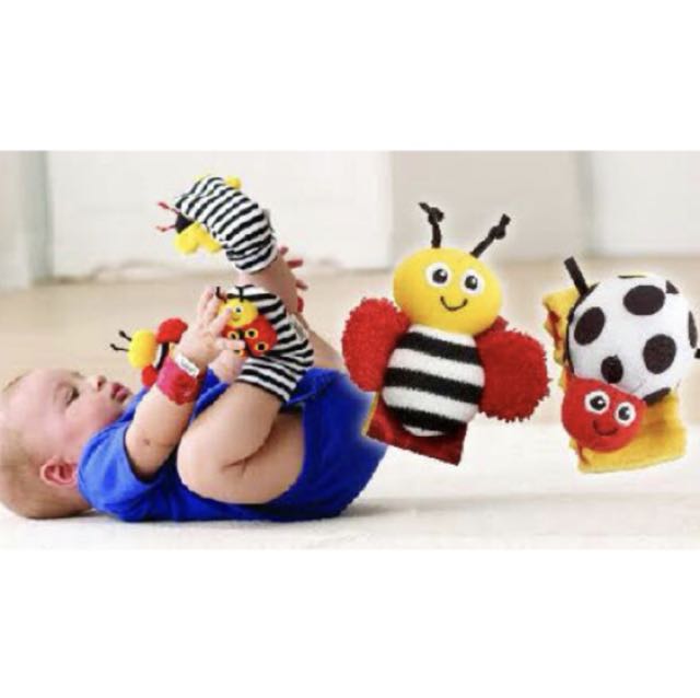 lamaze hand and foot rattles