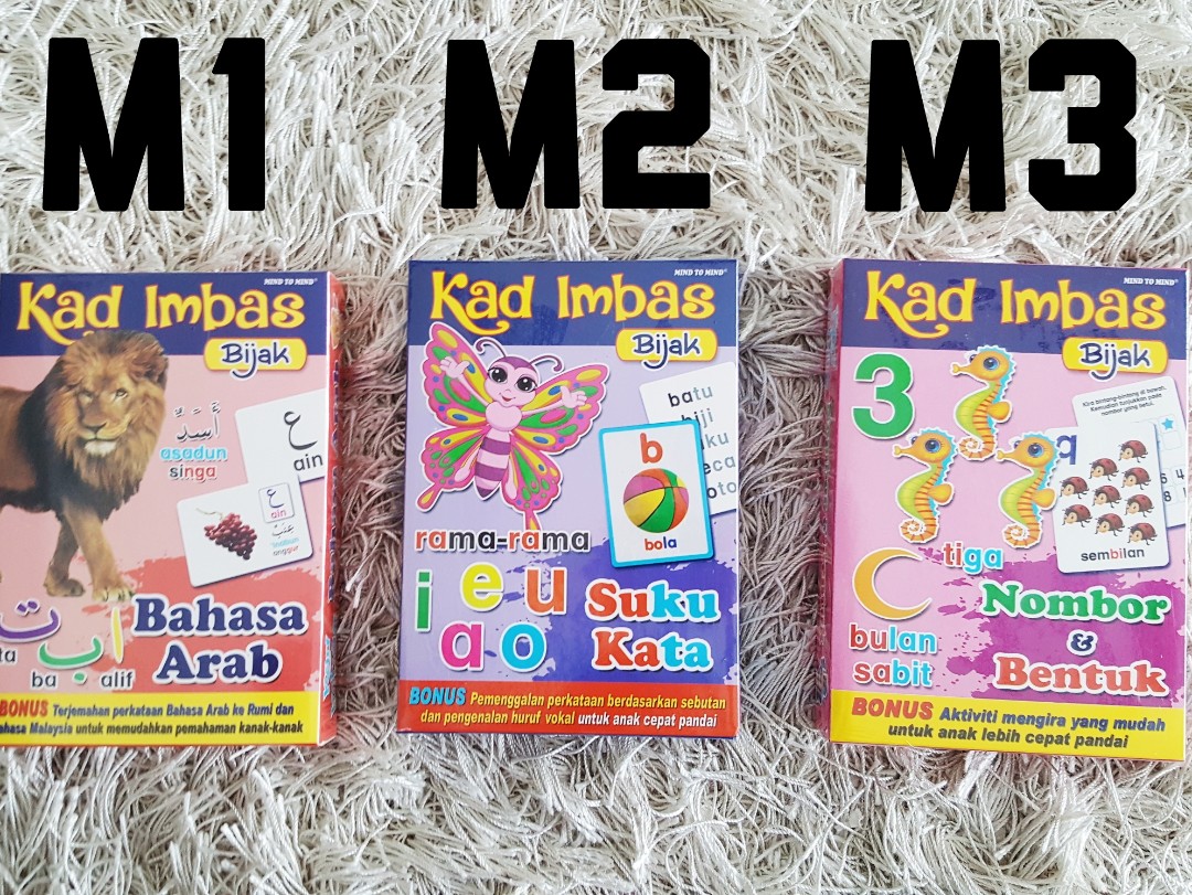 Malay Language Flashcards Hobbies Toys Books Magazines Assessment Books On Carousell