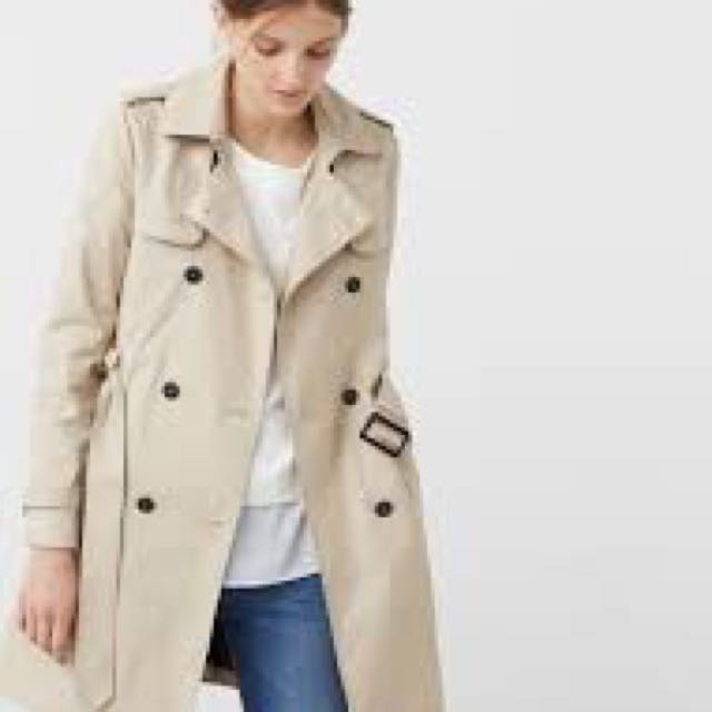 trench beige mango