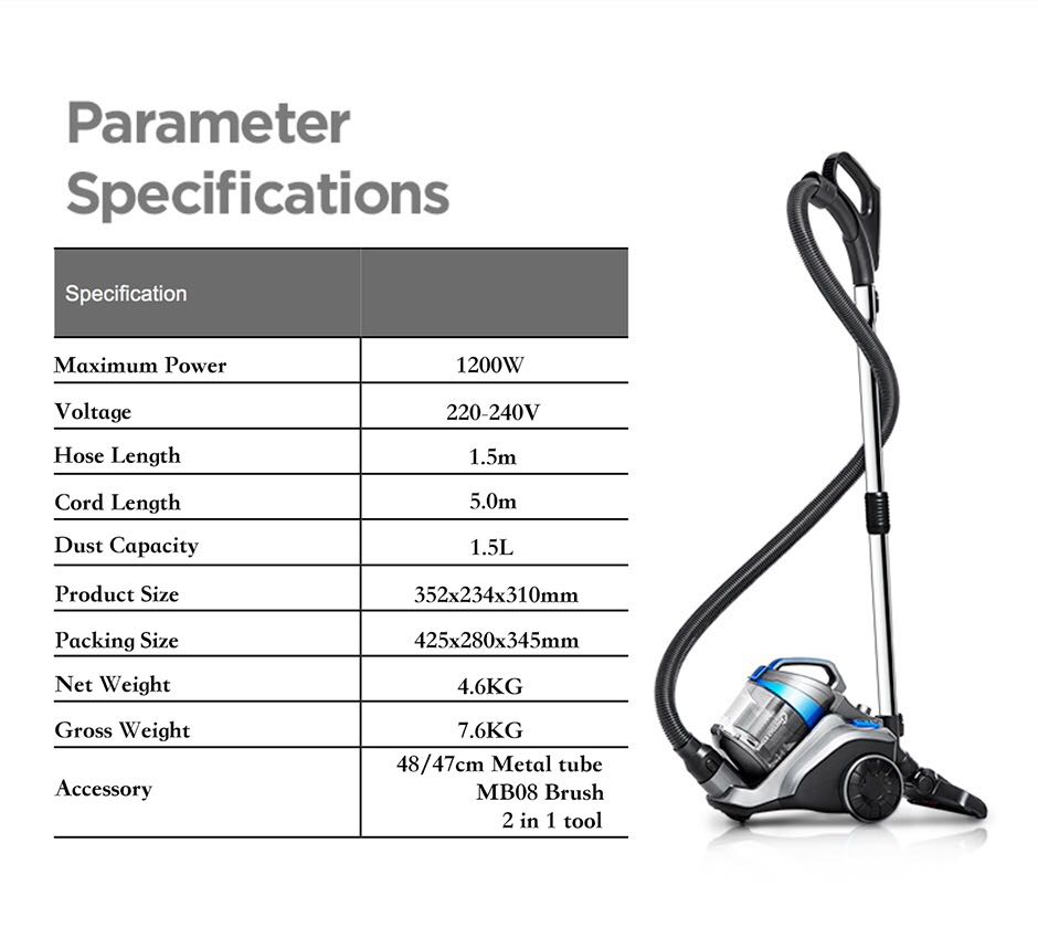 Midea Bagless Canister Series Vacuum, TV & Home Appliances, Vacuum