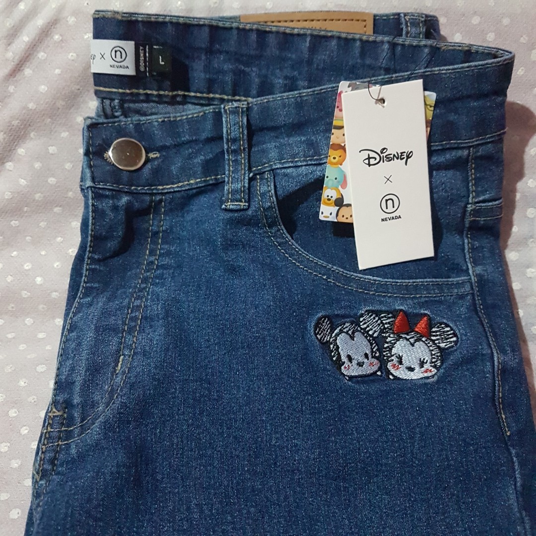 Nevada X Disney Tsumtsum Jeans Fesyen Wanita Pakaian Wanita Di Carousell