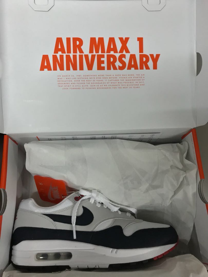 Nike Air Max 1 Anniversary Obsidian 908375-104 - True Looks