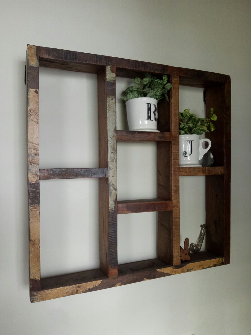 Galanga Living Reclaimed Wood Wall Shelves Furniture Home Decor On Photo