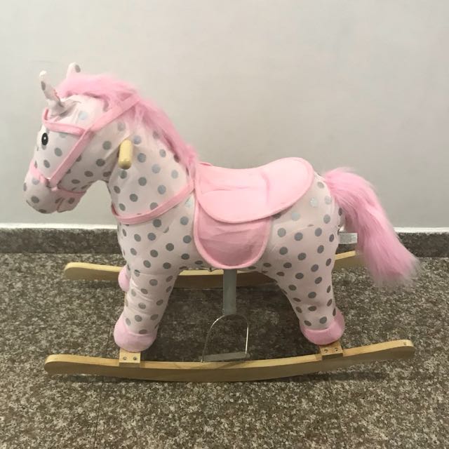 polka dot rocking horse