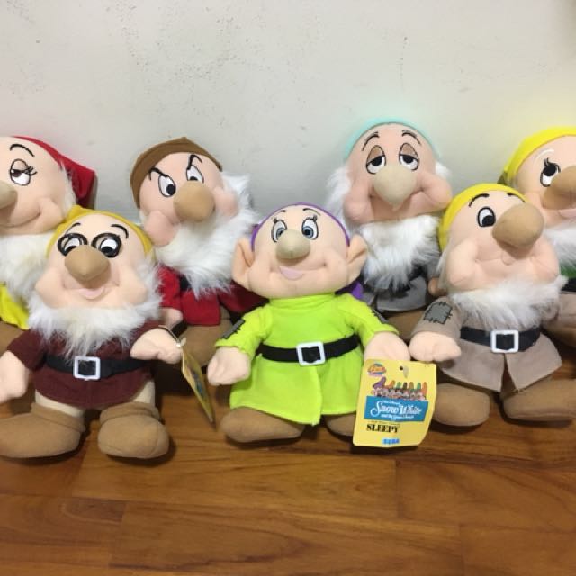 seven dwarfs plush set for sale