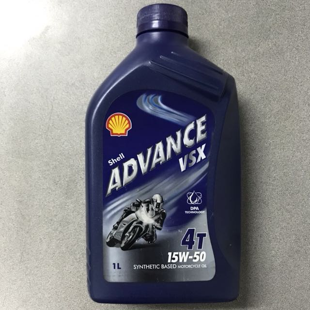Shell Advance Vsx 4t Synthetic Based Motorcycle Oil Engine Oil Motorcycles Motorcycle Accessories On Carousell