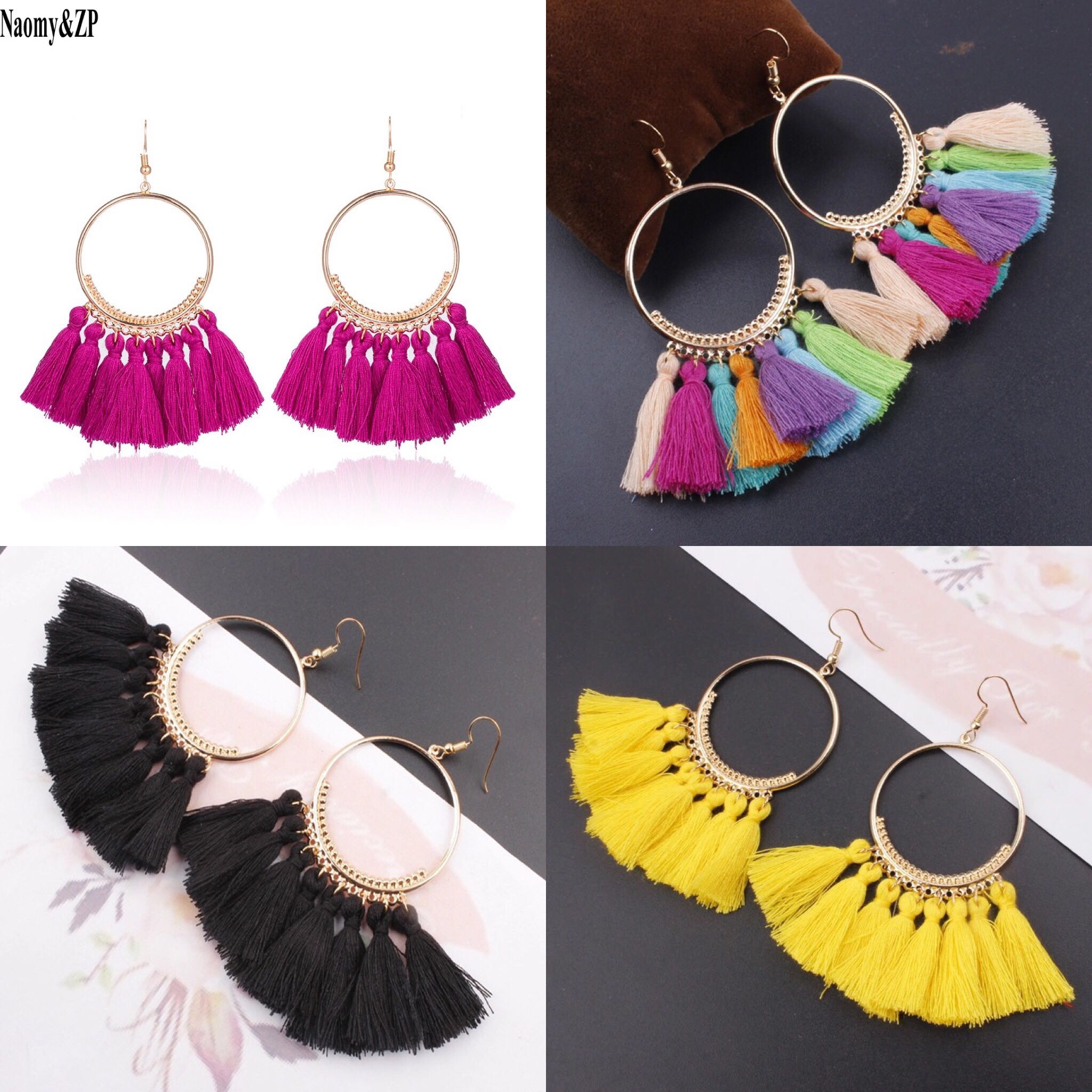 Anting Wanita Tassel Type 004 Pink Update Daftar Harga Terbaru photo photo