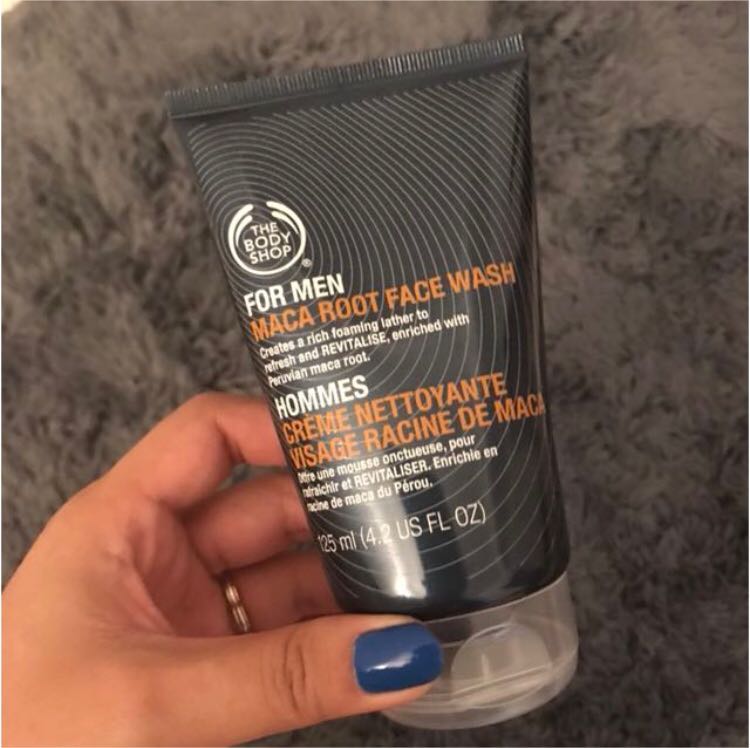 body shop maca root face wash