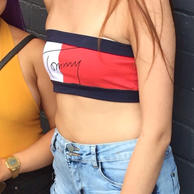 tommy hilfiger boob tube