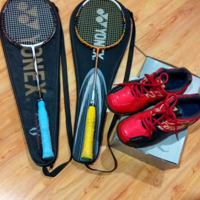 Used Yonex Badminton Set For Sale Shoe & Racket, Sports Equipment ...