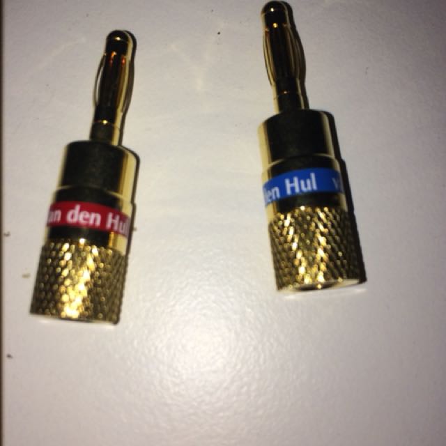 Vandenhul banana plugs 1 pair, Audio, Other Audio Equipment on Carousell