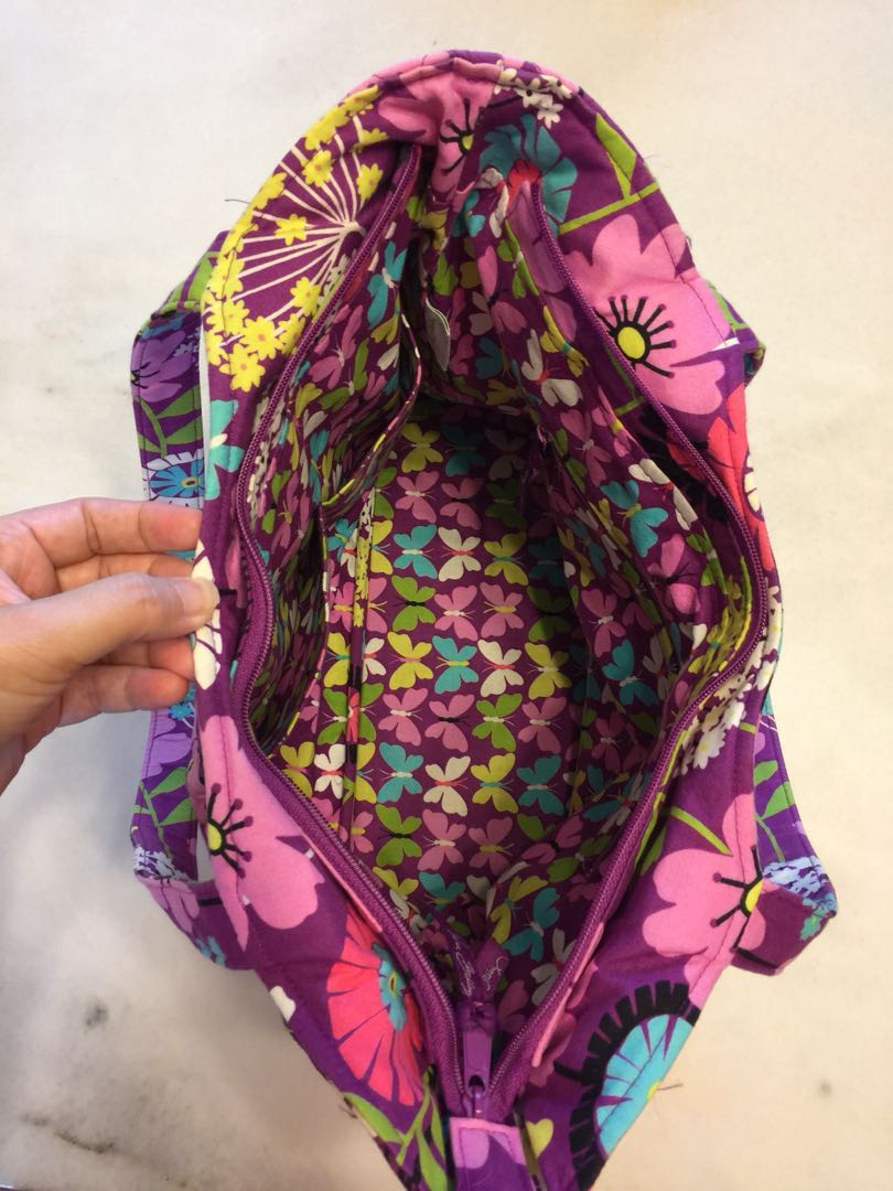 Vera bradley pleated tote outlet