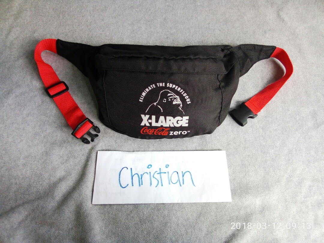 Xlarge x Coca Cola Belt Bag, Men's Fashion, Bags, Sling Bags on Carousell