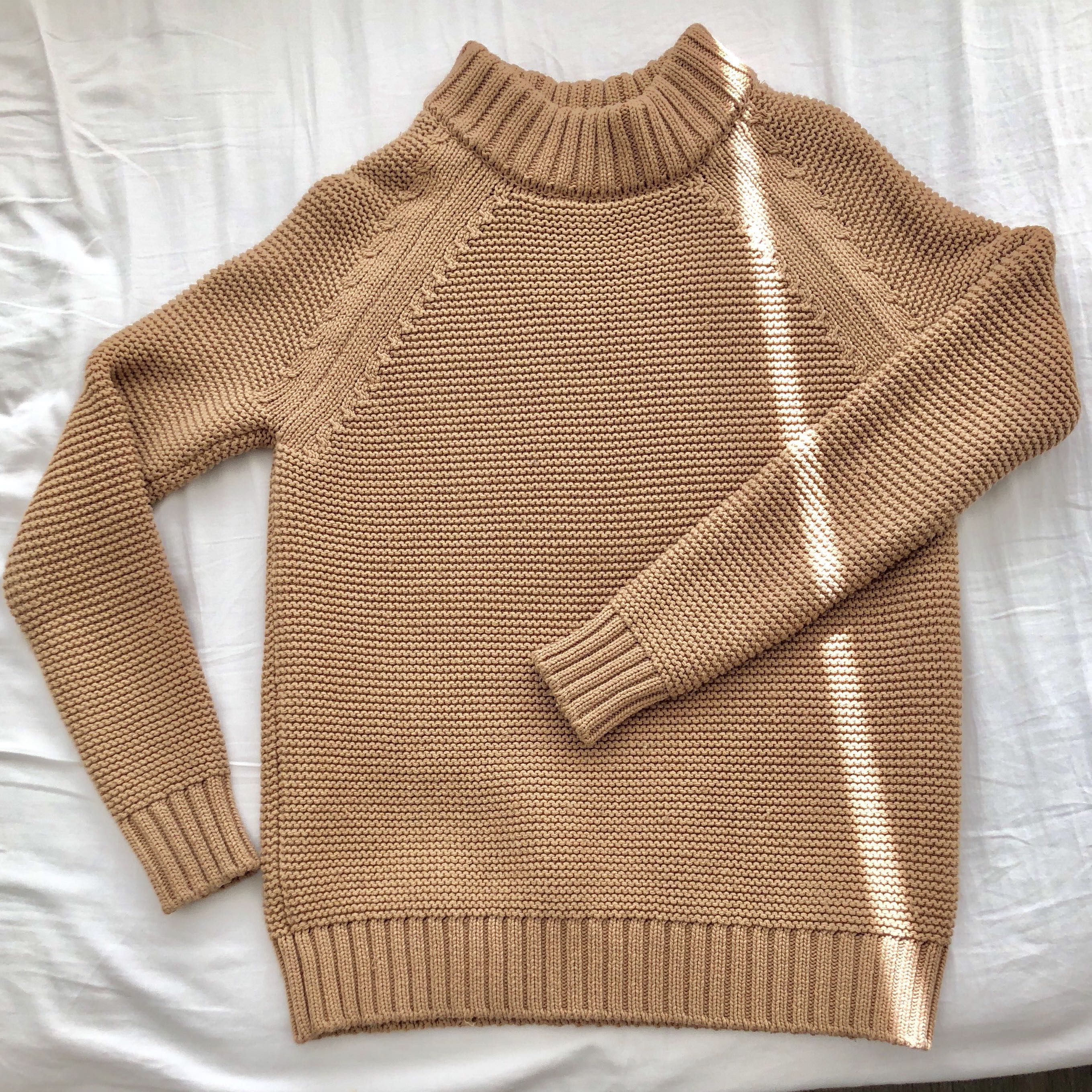 zara camel sweater