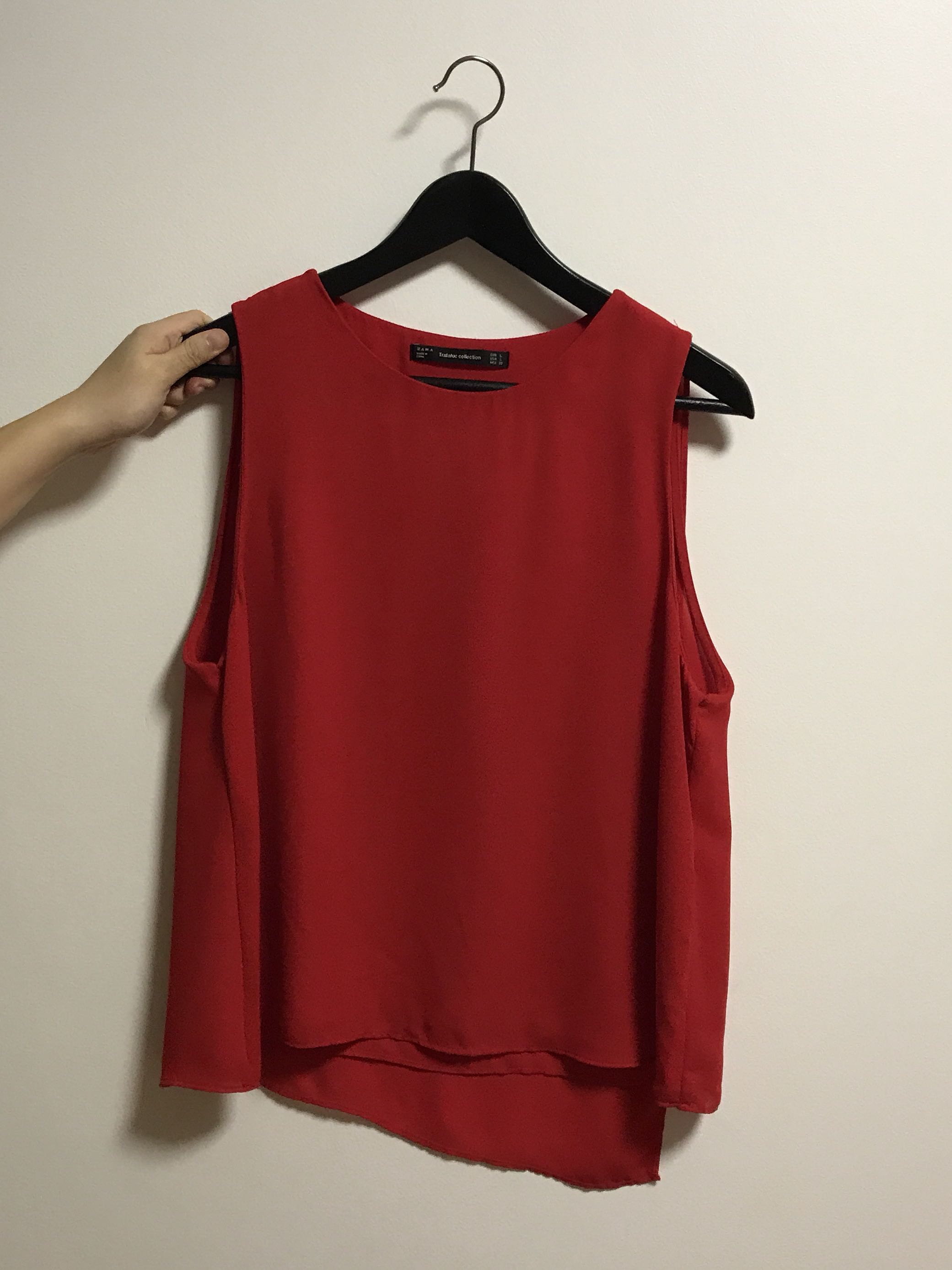 Zara Red Top, Women's Fashion, Clothes 