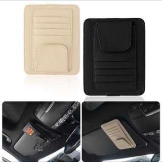 Multifunctional Car Sun Visor Card Holder Oxford cloth Car Storage Card Holder Car Organize Box Card Case Car Interior Accessory