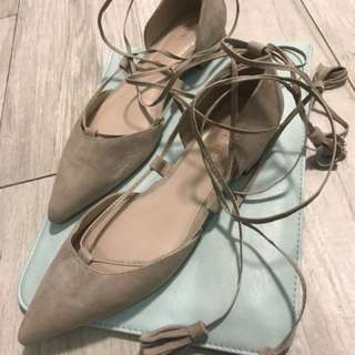 Nine West suede flats
