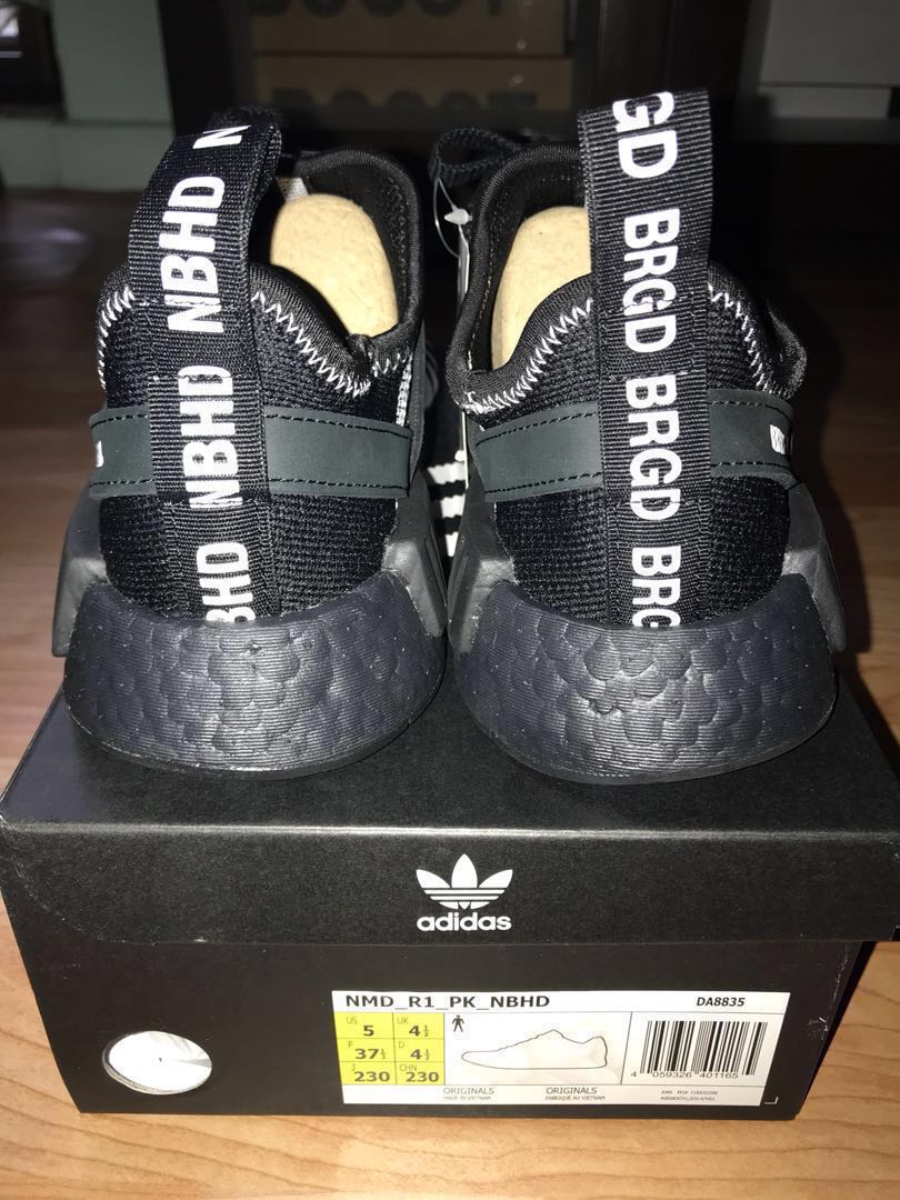 Adidas X Neighborhood R1 PK NMD US5 Bae Size Men s Fashion Footwear Sneakers on Carousell